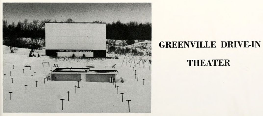 Greenville Drive-In Theatre - 60S High School Yearbook Photo
